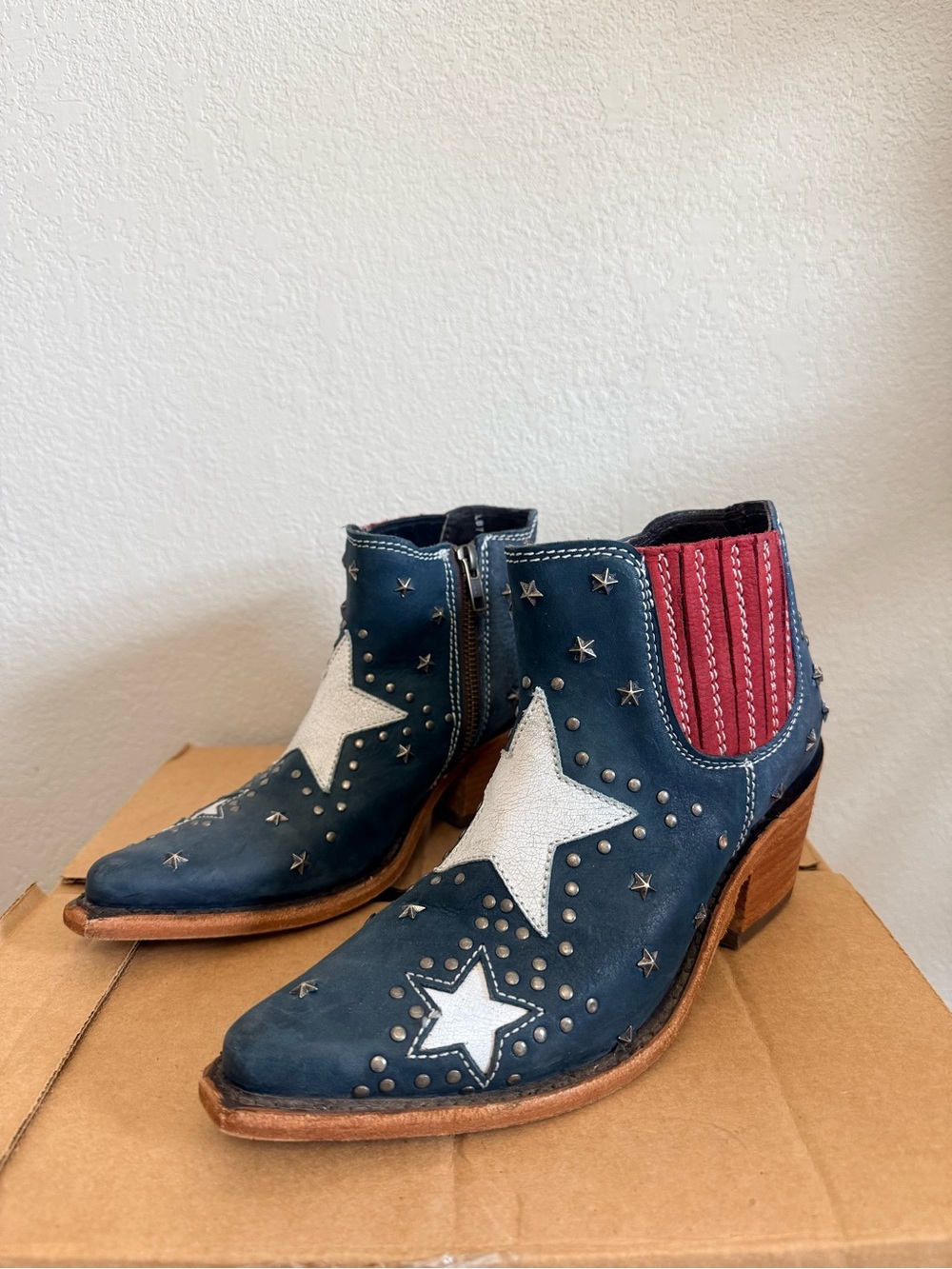 LIBERTY Black A Star is Born Zipper Ankle Boots size 6 - Picture 5 of 9